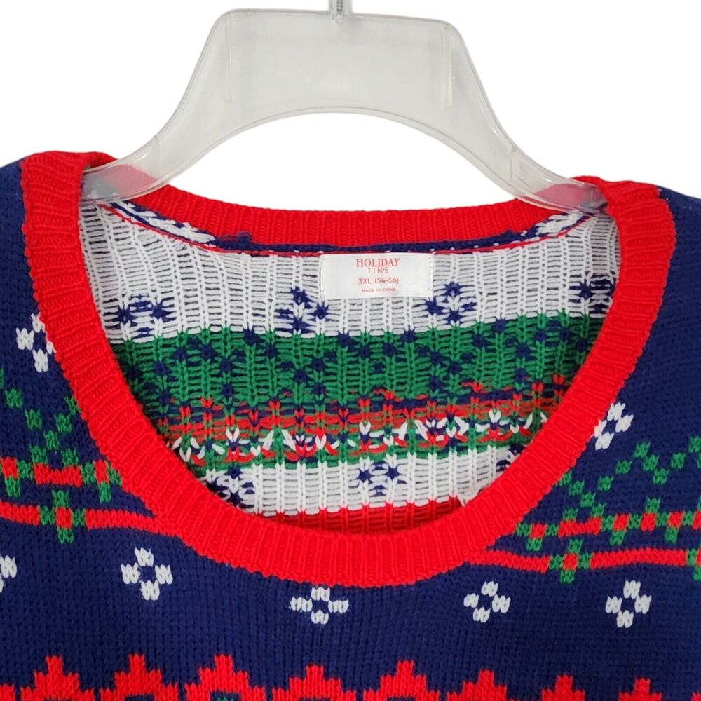 FUNNY LLAMA DRINK POUCH UGLY CHRISTMAS SWEATER UNISEX ADULT XXXL 3XL PARTY TACKY - Picture 4 of 4